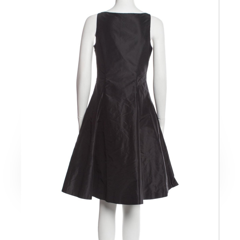 Lauren Ralph Lauren Silk Knee-Length Black Dress Women's Size 8 Semi-Formal - Picture 3 of 9